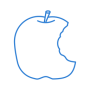 Bite of an apple icon