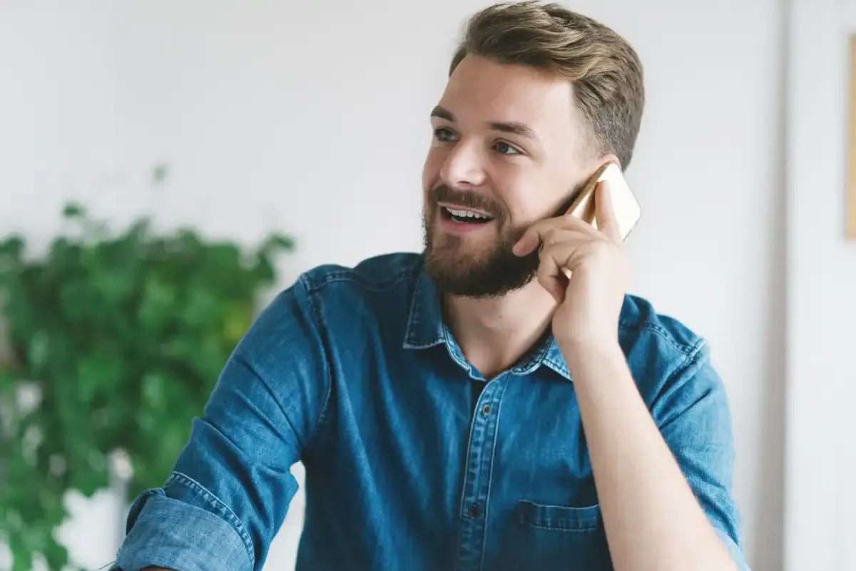 Man talking on the phone